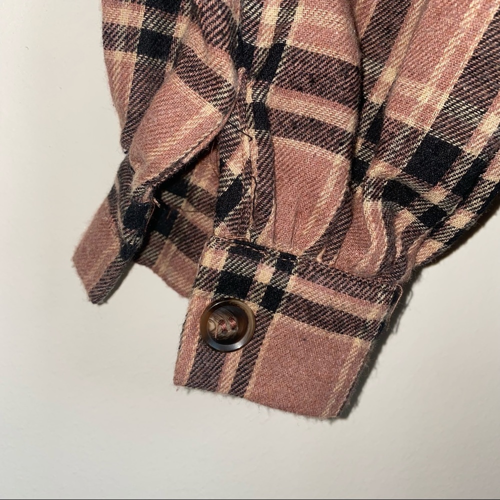 PrettyLittleThing Flannel Pajama Jumper Size 6 - Picture 9 of 12